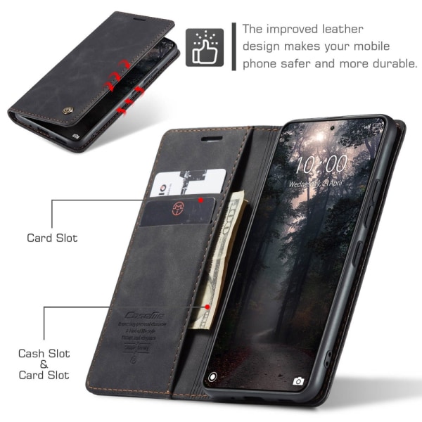 CaseMe Slim Pungetui Xiaomi 14 Sort
