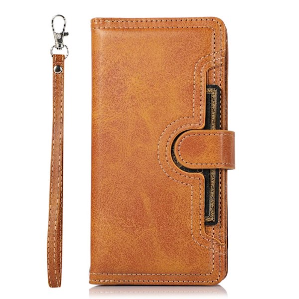 Plånboksfodral Multi-Slot iPhone 16 Cognac
