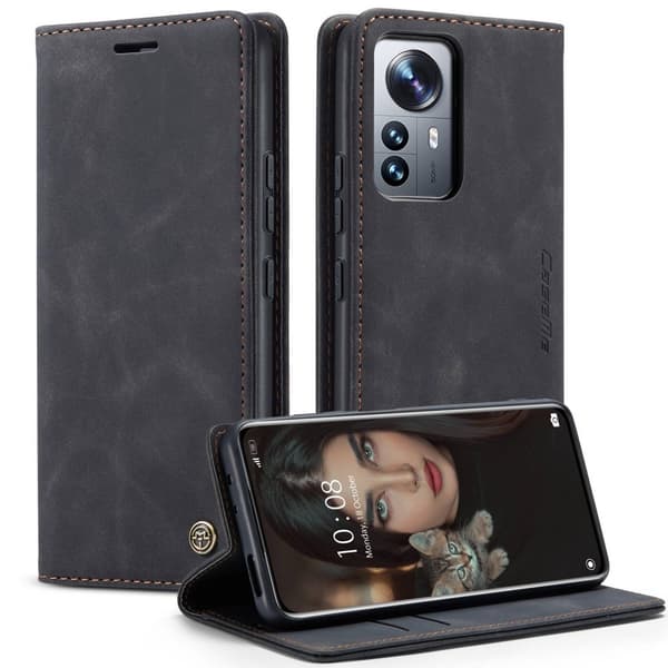 CaseMe Slim Pungetui Xiaomi 12 Pro Sort