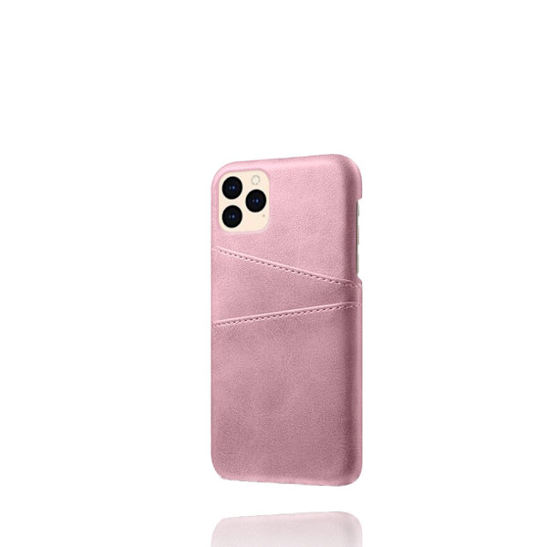 Nahkainen korttikotelo iPhone 12/12 Prolle, vaaleanpunainen