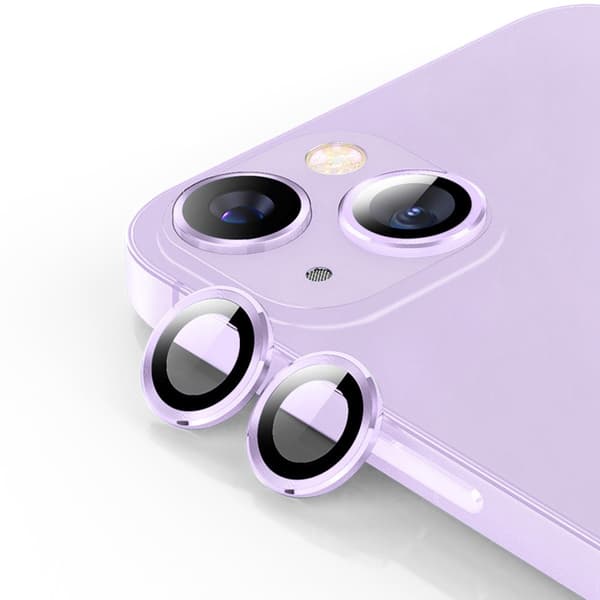 Hat Prince Linsskydd iPhone 14/14 Plus Hærdet Glas Lilla