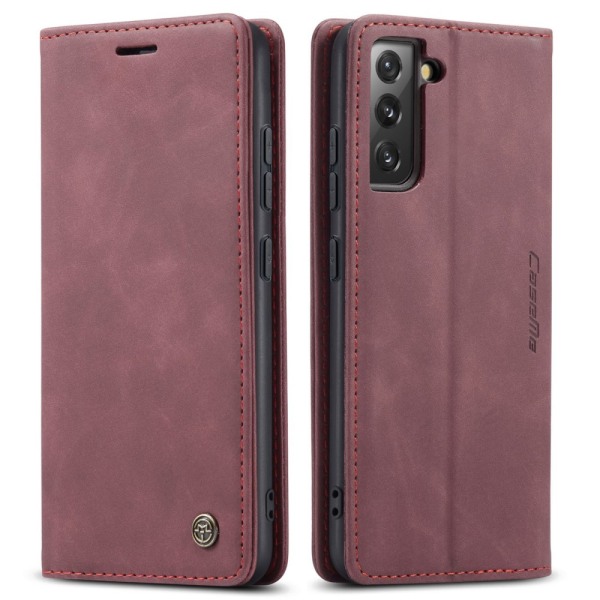 CaseMe ohut lompakkokotelo Samsung Galaxy S22 punainen