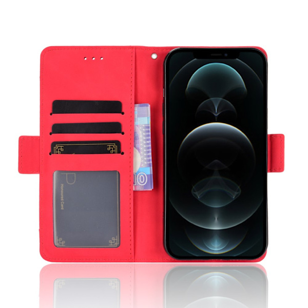 Multi Slot Pung Etui iPhone 13 Pro Rød