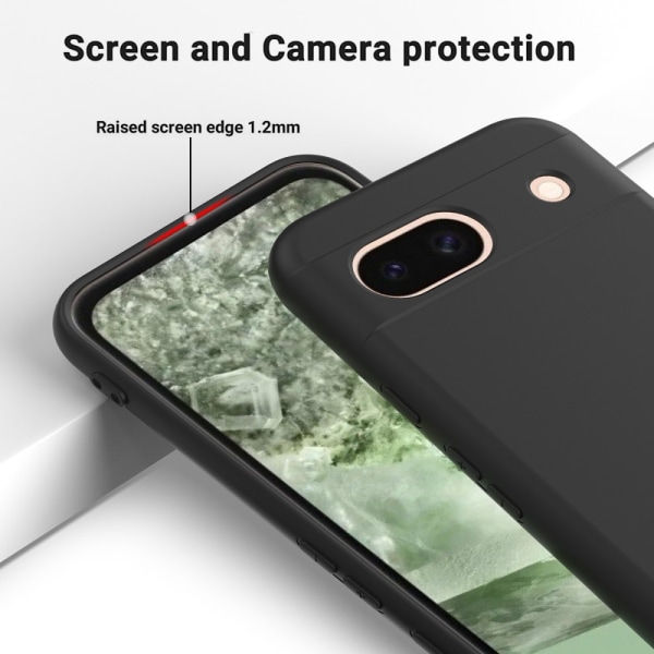 Silikoni Google Pixel 8a - Musta