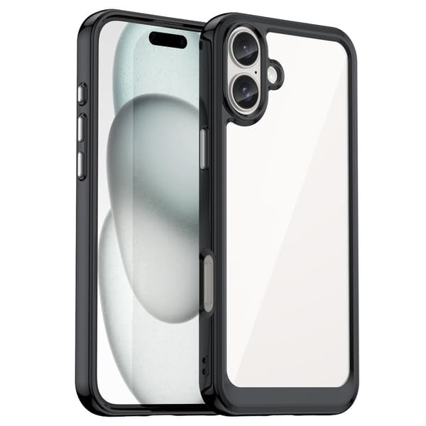 Hybrid Edge Skal iPhone 16 Plus Svart