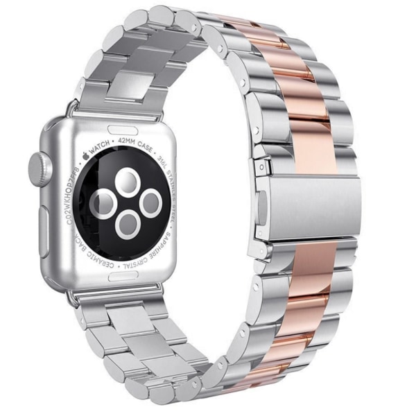 Metalarmbånd Apple Watch 41mm Series 9 Sølv/Roséguld