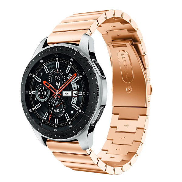 Länkarmband Till Samsung Galaxy Watch 46mm Rose Guld