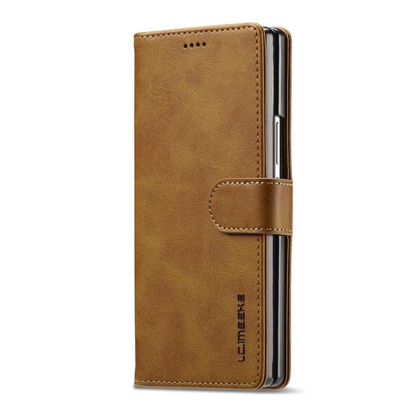 LC.IMEEKE Plånboksfodral Samsung Galaxy Z Fold 7 Cognac