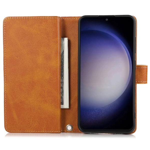 Plånboksfodral Multi-Slot Samsung Galaxy S25 Plus Cognac
