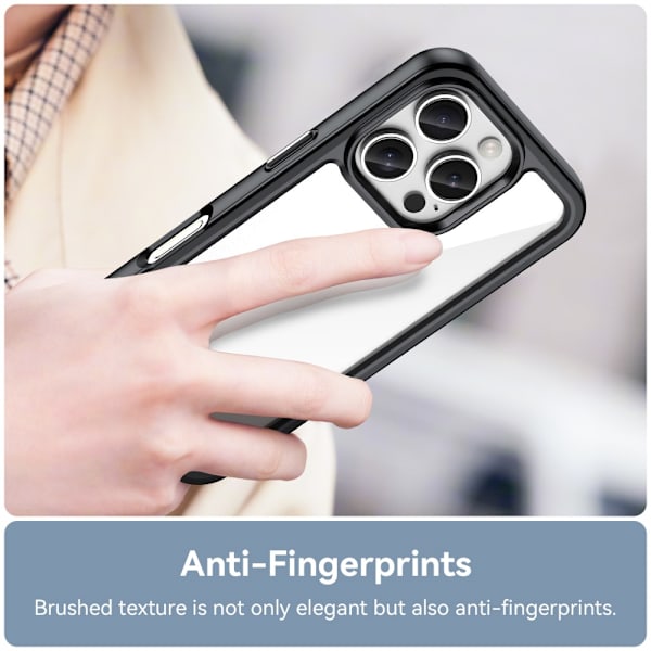 Hybrid Edge Case iPhone 16 Pro Svart