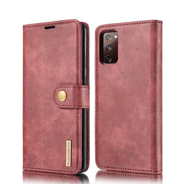 DG.MING 2-i-1 Magnet Pung Samsung Galaxy S20 FE Rød