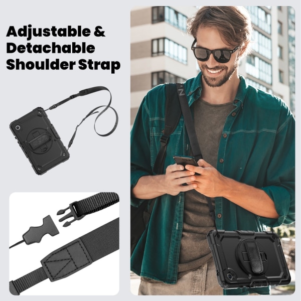 Samsung Galaxy Tab A9 Stødsikkert Hybridcover Sort