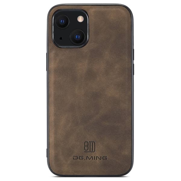 DG.MING 2-i-1 Magnetiskt Skal Med Kortfack iPhone 14 Plus Brun