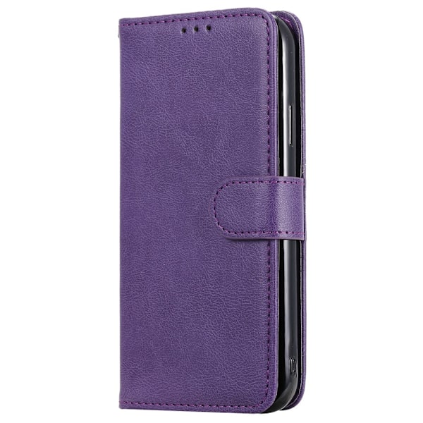 Magnetisk læderpung iPhone 11 Lilla