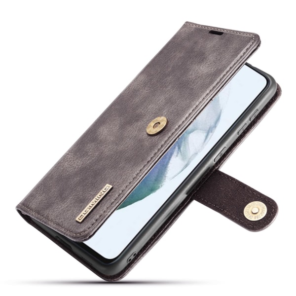 DG.MING 2-in-1 Magnet Wallet Samsung Galaxy S21 FE Brun