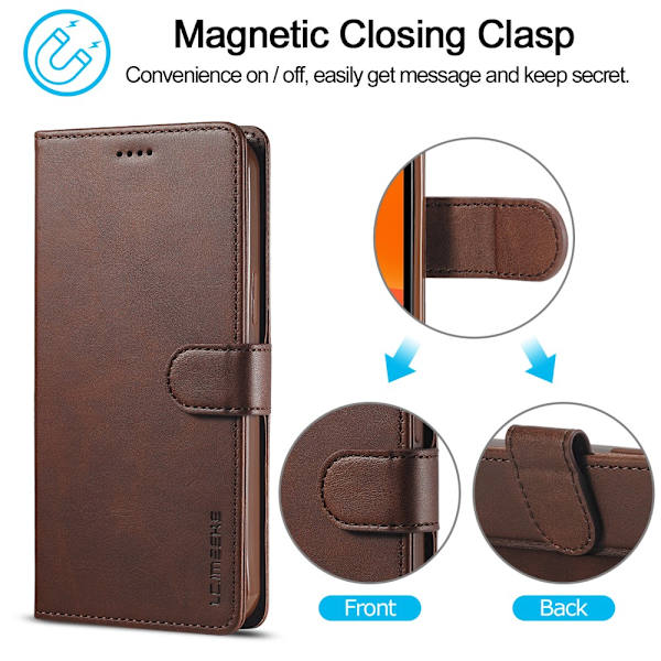 LC.IMEEKE Pungetui iPhone 13 Pro Brun