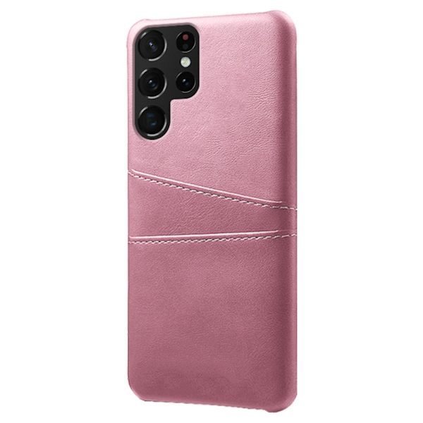 Læderskal Kortlomme Samsung Galaxy S22 Ultra Rosa