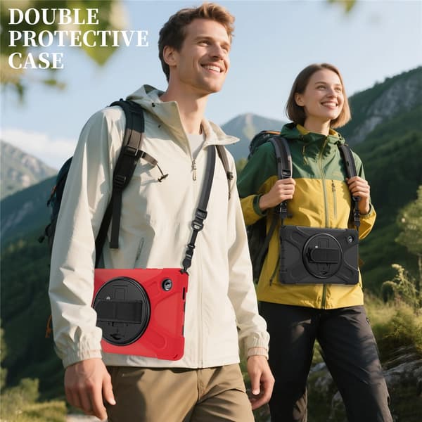 Samsung Galaxy Tab A11 Stødsikkert Hybrid Cover Sort