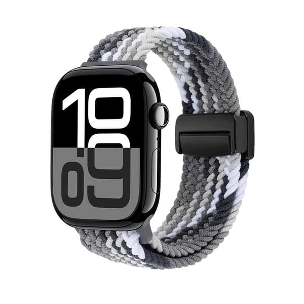 Elastiskt Vävd Nylonarmband Apple Watch Ultra 3 49mm Multifärg S
