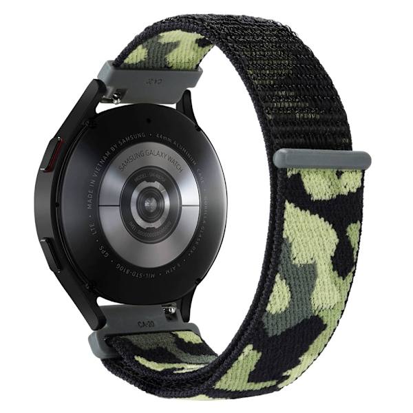 Nylonrem til Samsung Galaxy Watch FE - Camouflage Grøn
