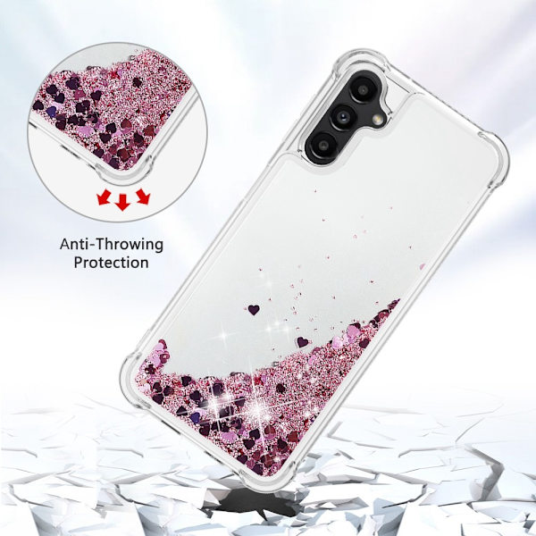 Glitter Bling TPU Case Samsung Galaxy A14 Roséguld