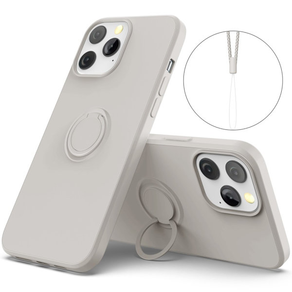 iPhone 13 Pro Skal Med Ringholder Grå
