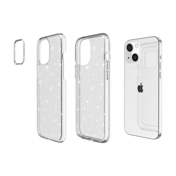 iPhone 14 Skal Glitter Transparent