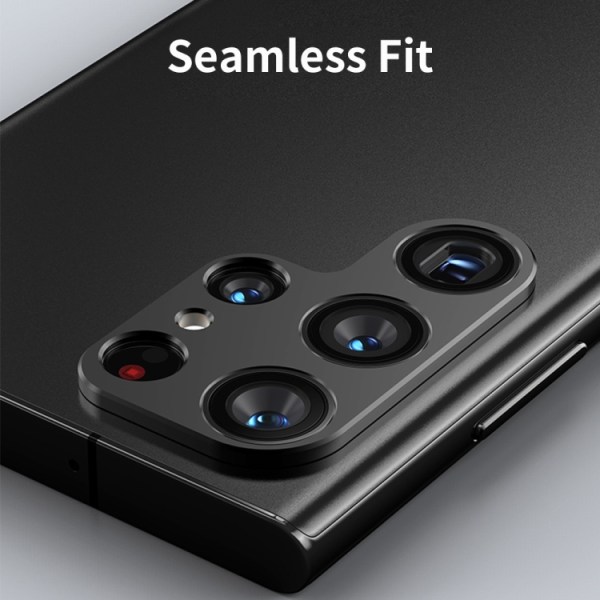 Enkay alumiininen kamerasuoja Samsung Galaxy S22 Ultra Tummanpunainen