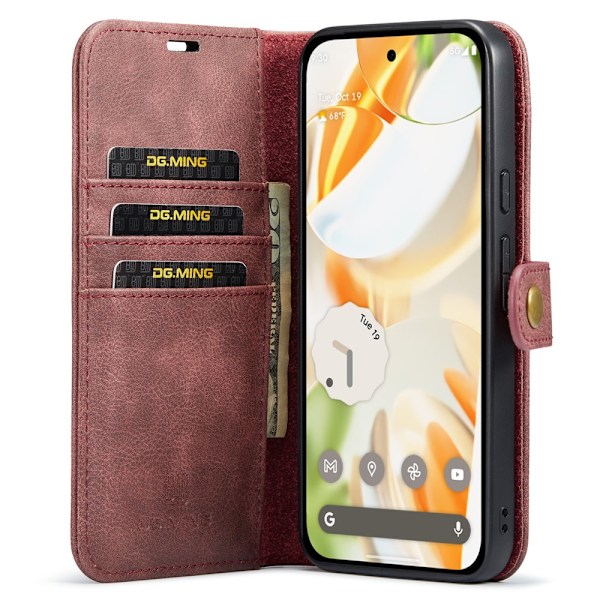 DG.MING 2-in-1 Magneettilompakko Google Pixel 9 Punainen
