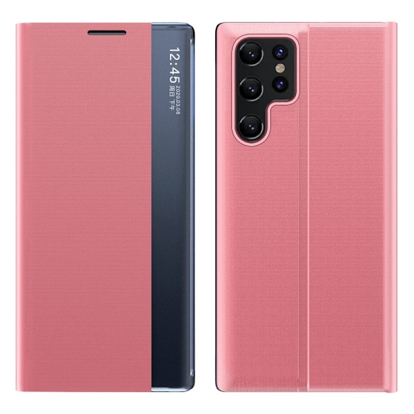 Samsung Galaxy S25 Ultra Kotelo Näytöllä Vaaleanpunainen