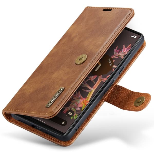 DG.MING 2-i-1 Magnetiskt Plånboksfodral Google Pixel 7 Cognac
