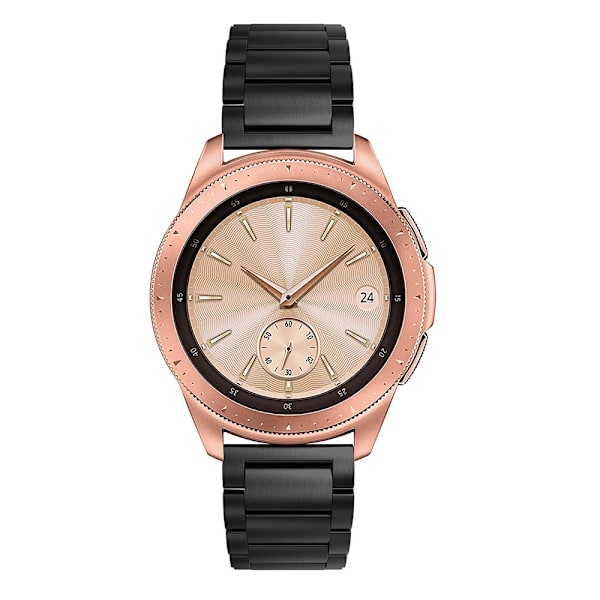 Samsung Galaxy Watch 42mm musta metalliranneke