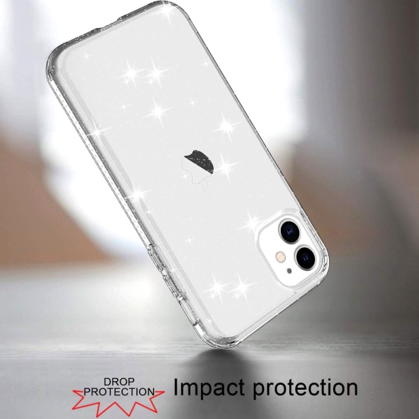 iPhone 11 Skal Glitter Transparent