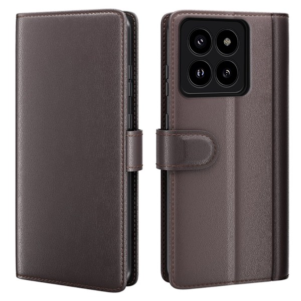 Äkta Läderfodral Xiaomi 14 Pro Brun