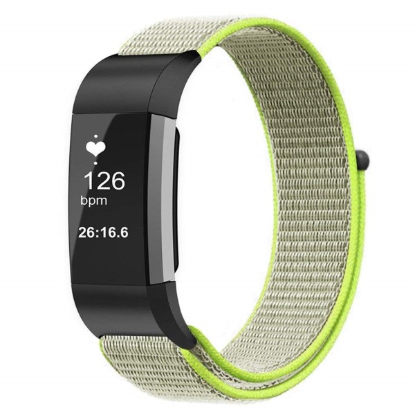 Nylonarmband Fitbit Charge 3/4 Grön
