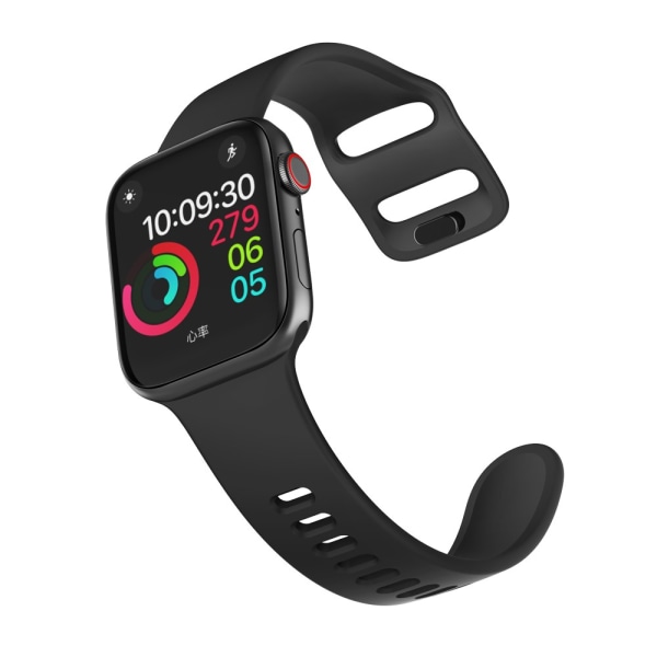 Silikonerem til Apple Watch 38/40/41 mm Sort