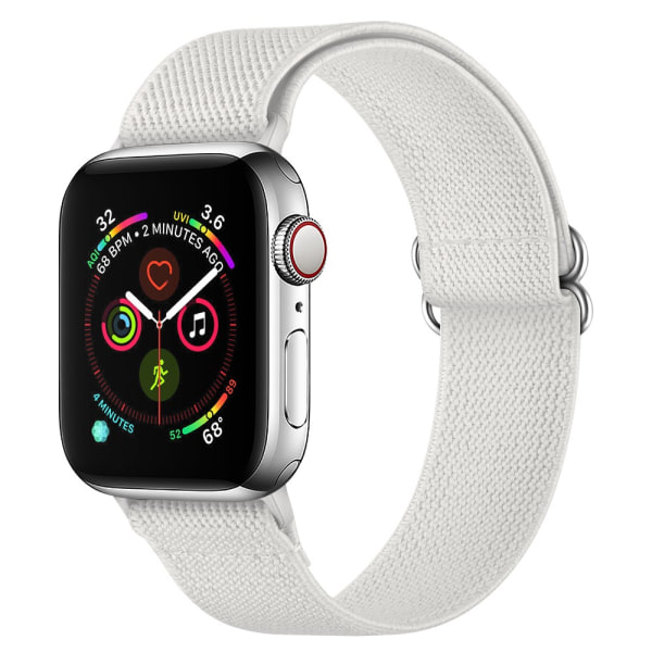 Elastiskt Nylonarmband Apple Watch Ultra 2 49mm Vit