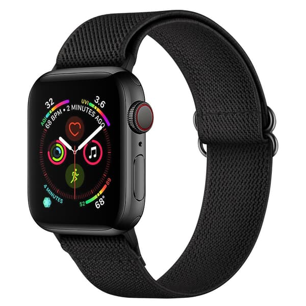Elastiskt Nylonarmband Apple Watch Ultra 3 49mm Svart