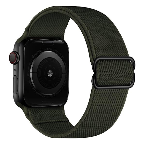 Elastinen Nylon-ranneke Apple Watch Series 10 42mm Vihreä