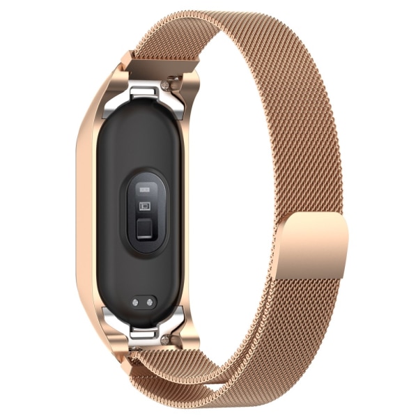 Milanese Loop Armbånd Xiaomi Mi Band 7 Rose Gold