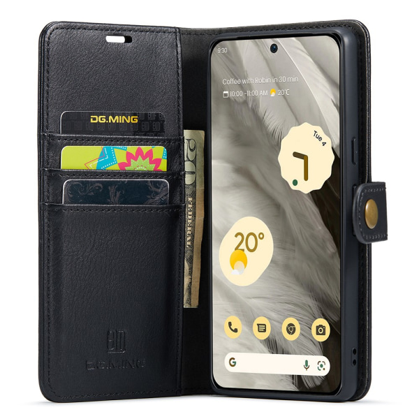 DG.MING 2-i-1 Magnet Pung Google Pixel 8 Sort