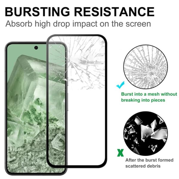 Heltäckande Härdat Glas Skärmskydd Google Pixel 9a