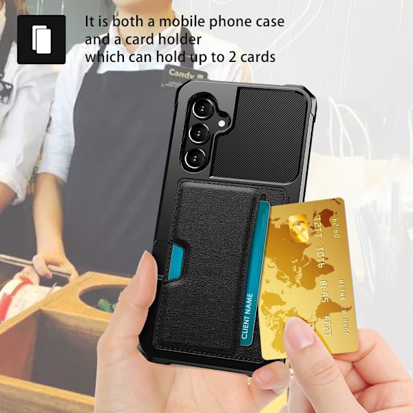 Armor Card Case Galaxy S25 Plus Svart