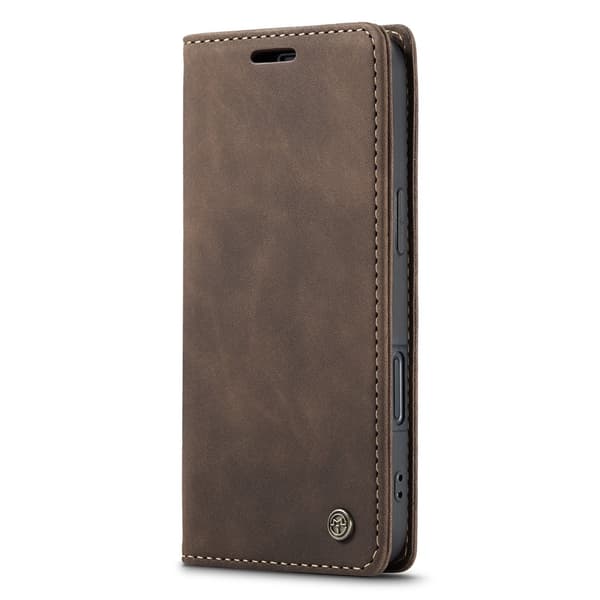 CaseMe Slim Plånboksfodral iPhone 16 Brun
