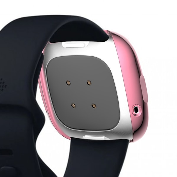 Fitbit Versa 3/Sense -suojakotelo, vaaleanpunainen