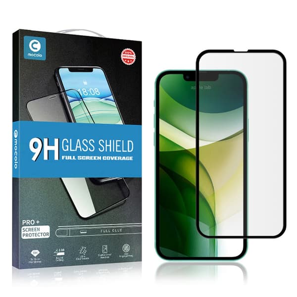Mocolo Heltäckande Härdat Glas Skärmskydd iPhone 13 Mini Svart