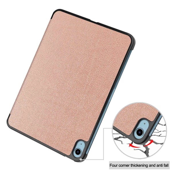 Apple iPad 11 11th Gen (2025) Fodral Tri-fold Roséguld