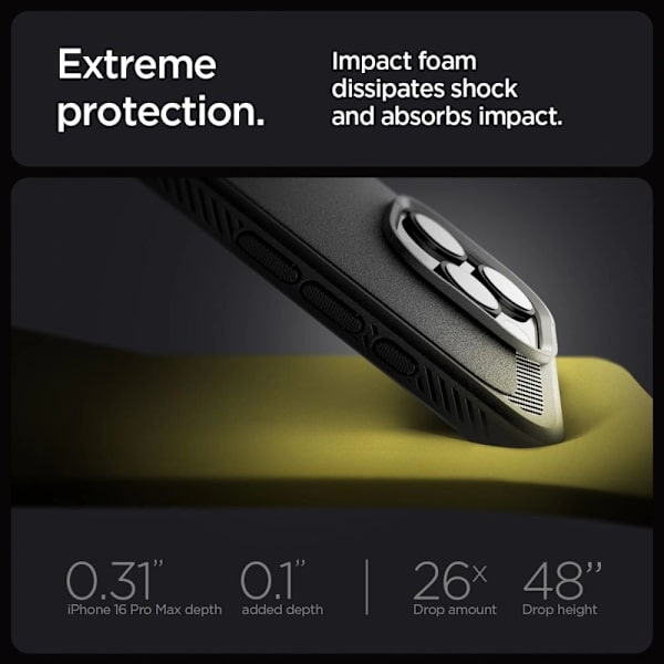 Spigen iPhone 16 Pro Max Cover Rugged Armor MagSafe Sort