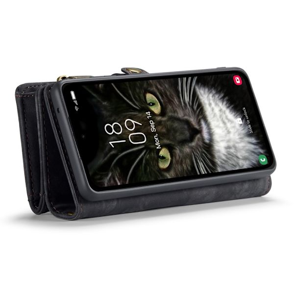 CaseMe Multi-Slot 2 i 1 Pungetui Samsung Galaxy A35 Sort