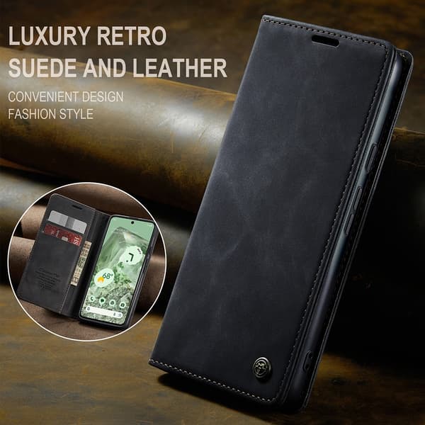 CaseMe Slim Wallet Cover Google Pixel 8a Sort